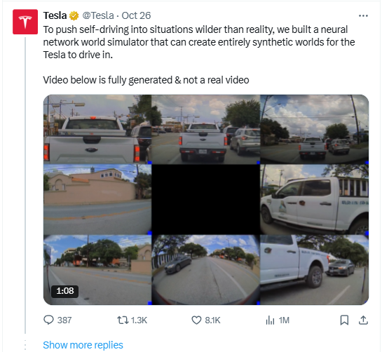 东方汇赢 特斯拉“世界模拟器”来了：1天学习人类500年驾驶经验，擎天柱可共用同款“大脑”